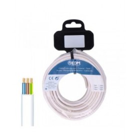 Cavo Elettrico Tubo EDM 28093 Bianco 3 x 1 mm 20 m Audio