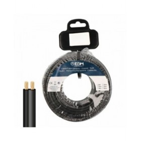 Cavo parallelo piatto EDM 28714 Nero 20 m 2 x 0,75 mm