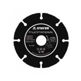 Disco da taglio Stayer Ø115 x 22,2 mm Tutti i tipi di materiali