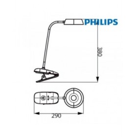 Lampada da tavolo Philips Lámpara de mesa Rosa 3 W