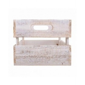 Scatole per conservare Alexandra House Living CARGO Bianco Legno di abete 24 x 19 x 38 cm 33 x 20 x 18 cm 28 x 15,5 x 17 cm 3 Pe