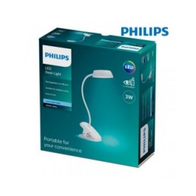 Lampada da tavolo Philips Lámpara de mesa Bianco Metallo 3 W