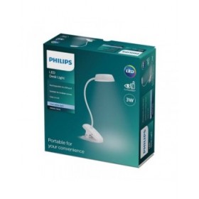 Lampada da tavolo Philips Lámpara de mesa Bianco Metallo 3 W