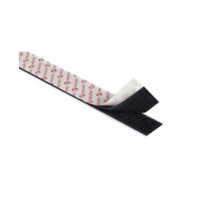 Nastro biadesivo Velcro Nero 20 mm x 25 m