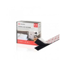 Nastro biadesivo Velcro Nero 50 mm x 5 m