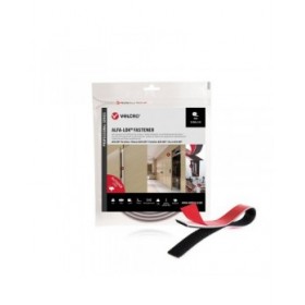 Nastro biadesivo Velcro alfa-lok Nero 25 mm x 3 m