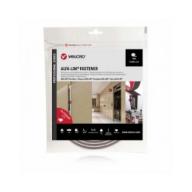 Nastro biadesivo Velcro alfa-lok Nero 25 mm x 3 m