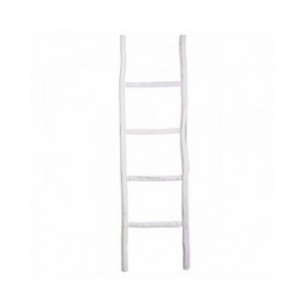 Scaffale Alexandra House Living Bianco Legno di abete 3 x 44 x 150 cm Scala