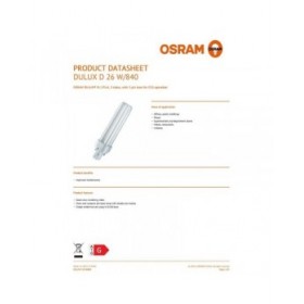 Lampadina a risparmio energetico Osram 26 W G24D-3 4000 K