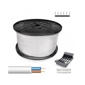 Cavo Elettrico Tubo Sediles Bianco 2 x 1,5 mm 200 m H05VV-F