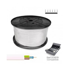 Cavo Elettrico Tubo Sediles Bianco 3 x 1 mm 200 m H05VV-F