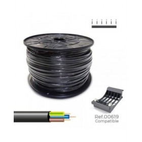 Cavo Elettrico Tubo Sediles Nero 3 x 1,5 mm 100 m H05VV-F