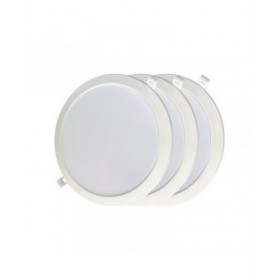 LED Downlight da Incasso EDM 31568 18 W Ø 22 x 3,2 cm 3 Unità (4000 K)