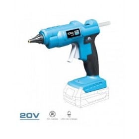 Pistola per colla a caldo Koma Tools Azzurro Nero 19,5 x 6,8 x 19,4 cm