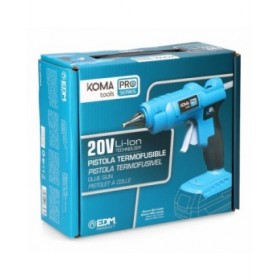 Pistola per colla a caldo Koma Tools Azzurro Nero 19,5 x 6,8 x 19,4 cm