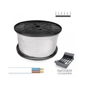 Cavo Elettrico Tubo Sediles Bianco 2 x 1,5 mm 200 m h05vvh2-f