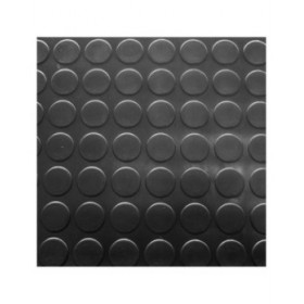 Tappeto Exma Nero Caucciù 1 x 10 m Cerchi