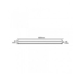 Ciabatta Multipresa EDM 31406 18 W 60 cm Luce LED (6400 K)