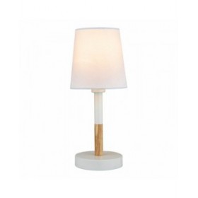 Lampada da tavolo EDM 32016 Bianco Legno Acciaio 40 W 220-240 V Ø 13 x 32 cm