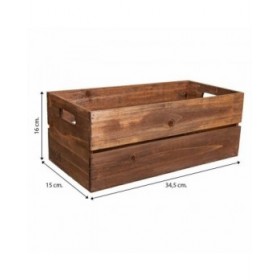 Scatole per conservare Alexandra House Living Marrone Legno di abete 2 Pezzi