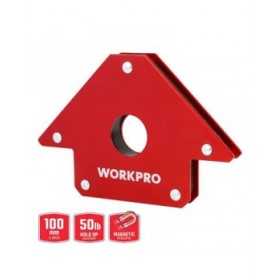 Squadra magnetica per saldatura Workpro 4" 10 cm