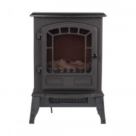Camino Elettrico Decorativo da Parete Classic Fire Torino Nero 2000 W 56,5 x 24 x 38 cm