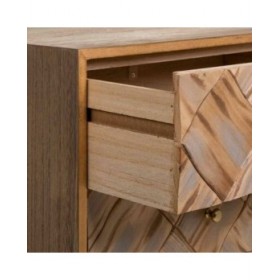 Comodino Alexandra House Living Marrone 35 x 65 x 44 cm