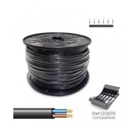 Cavo Elettrico Tubo Sediles Nero 2 x 0,75 mm 400 m h05vvh2-f Bobina