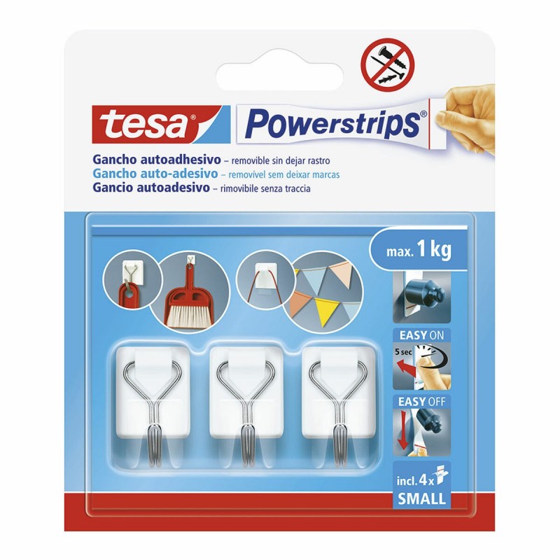 Gancio per appenderla TESA Powerstrips S Autoadesivo