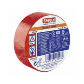 Nastro isolante TESA Rosso PVC 25 mm x 25 m