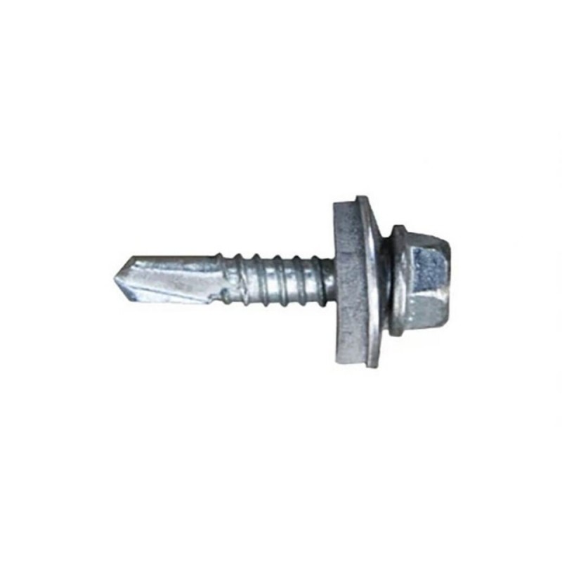 Scatola a viti CELO 7301 Ø 4,8 x 25 mm Con Rondella Esagonale Punta da trapano (500 Unità)