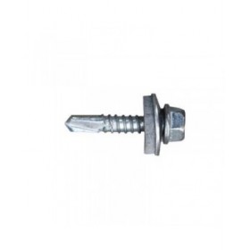 Scatola a viti CELO 7301 Zincato Ø 5,5 x 63 mm Con Rondella Esagonale Punta da trapano (250 Unità)