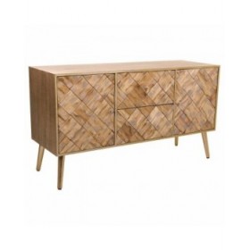 Cassettiera Alexandra House Living Marrone Legno di paulownia 41 x 65 x 118 cm