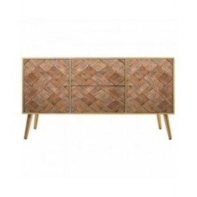 Cassettiera Alexandra House Living Marrone Legno di paulownia 41 x 65 x 118 cm