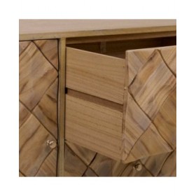 Cassettiera Alexandra House Living Marrone Legno di paulownia 41 x 65 x 118 cm