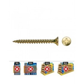 Scatola a viti CELO VLOX Bicromato Ø 5 x 30 mm Filettatura completa (250 Unità)