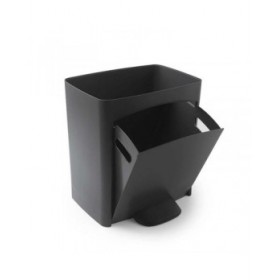 Secchio per Raccolta Differenziata SP Berner Antracite 10 L 30 L x 2 Plastica 3 Compartimenti (1 Unità)