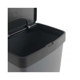Secchio per Raccolta Differenziata SP Berner Antracite 10 L 30 L x 2 Plastica 3 Compartimenti (1 Unità)