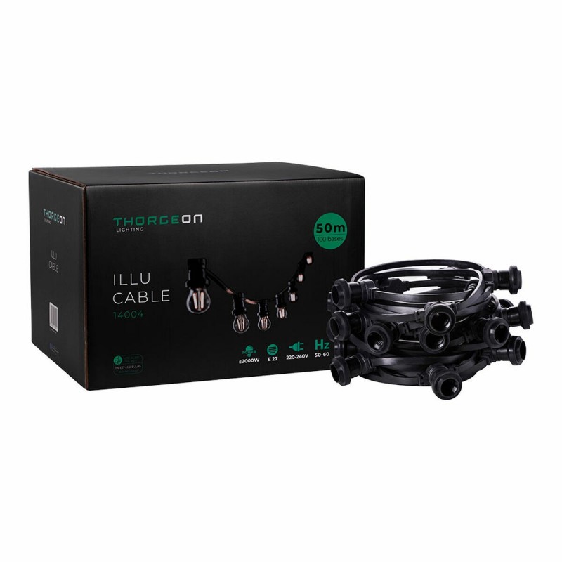 Filo di luci Thorgeon Nero 2000 W 100
