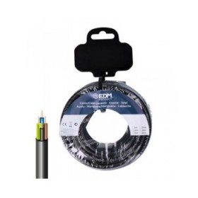 Cavo Elettrico Tubo EDM 28362 vv-k06 Nero 20 m