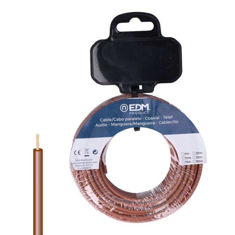 Cavo Elettrico Unipolare EDM 28576 Marrone 5 m h07z1-k
