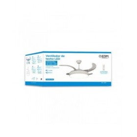 Ventilatore da Soffitto con Luce EDM 33831 Ross Bianco 36 W 4100 Lm