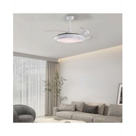 Ventilatore da Soffitto con Luce EDM 33831 Ross Bianco 36 W 4100 Lm