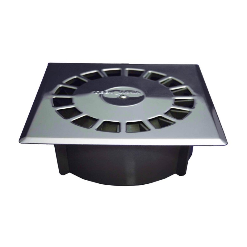 Scarico Tecnoagua T-88 I PVC Acciaio inossidabile 16,5 x 16,5 x 5,7 cm Ø 7,5 - 5 cm Verticale