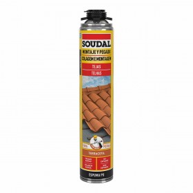 Schiuma Soudal Poliuretano Pistola Tetto Rosso 750 ml