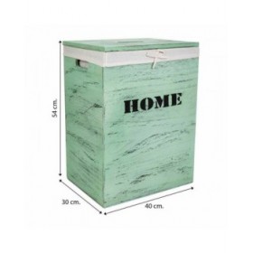 Cesto per i Panni Sporchi Alexandra House Living Verde Legno di paulownia 30 x 54 x 40 cm 34 x 26 x 47 cm 2 Pezzi
