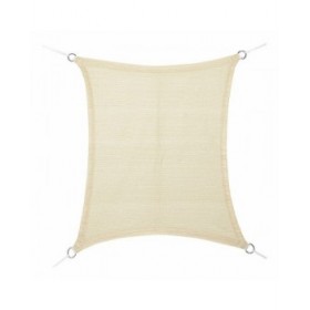 Tenda Parasole a Vela Rettangolare Faura Beige 3 x 4 m Rettangolare