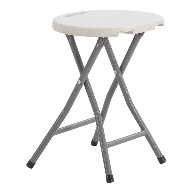 Sgabello Pieghevole EDM 73798 Bianco 33 x 30 x 45 cm
