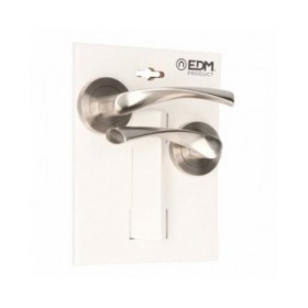 Set di Maniglie EDM 86032 707 Alluminio Ø 6,5 x 12 cm