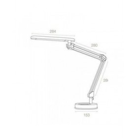 Flexo/Lampada da scrivania Archivo 2000 Led4Stars Argentato Alluminio ABS 394 Lm